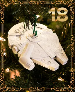 Millennium Falcon Ornament - Star Wars - Christmas Day 18 3d model