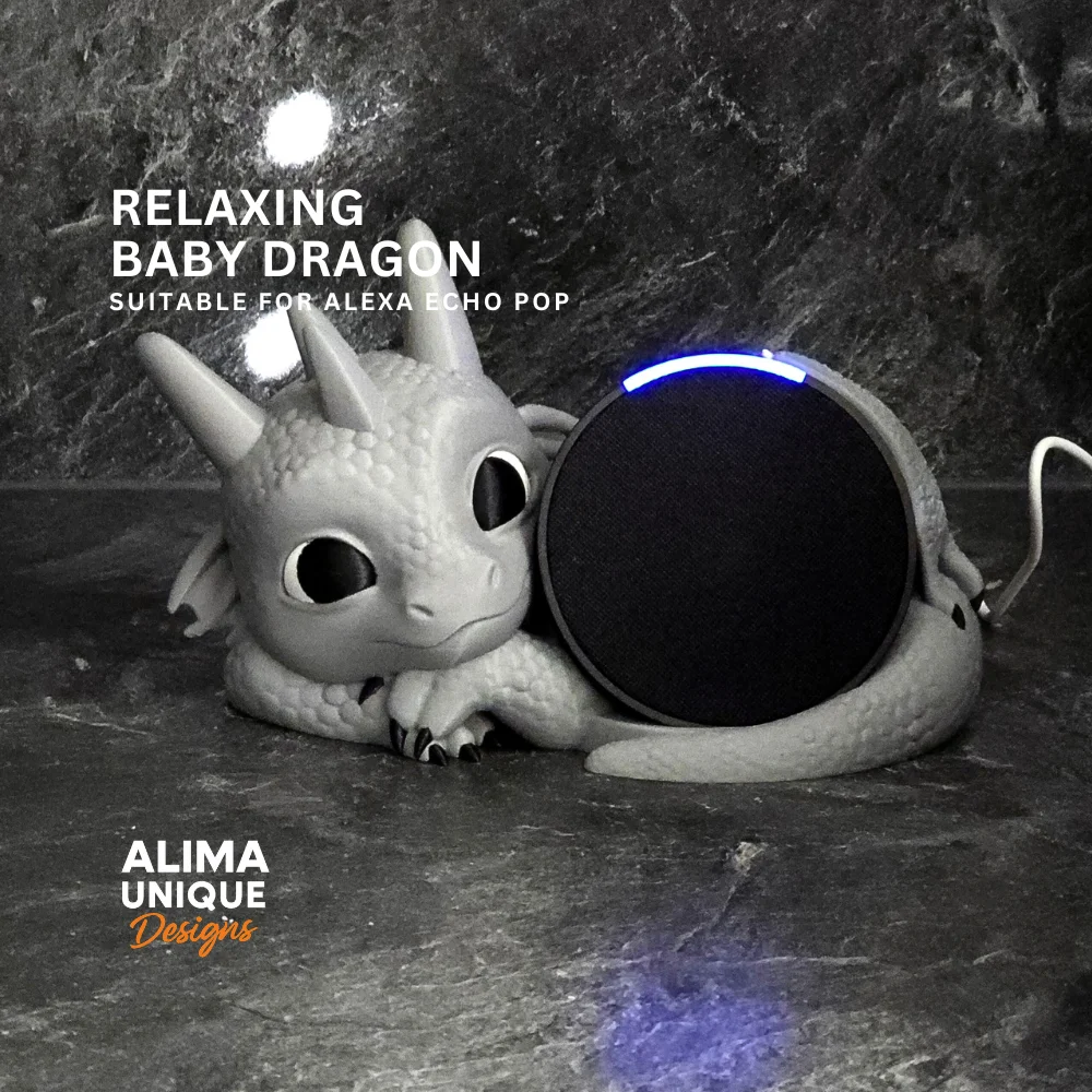 Relaxing Baby Dragon suitable for Alexa Echo Pop 3d model