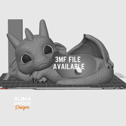 Relaxing Baby Dragon suitable for Alexa Echo Pop 3d model