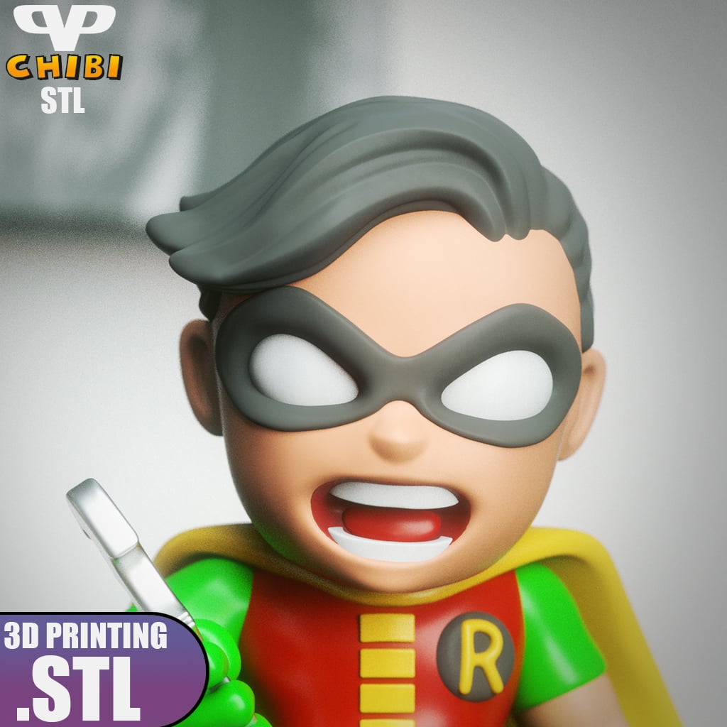 1960 Robin Chibi STL for 3D Printing ChibiSTL 3DXM 3d model
