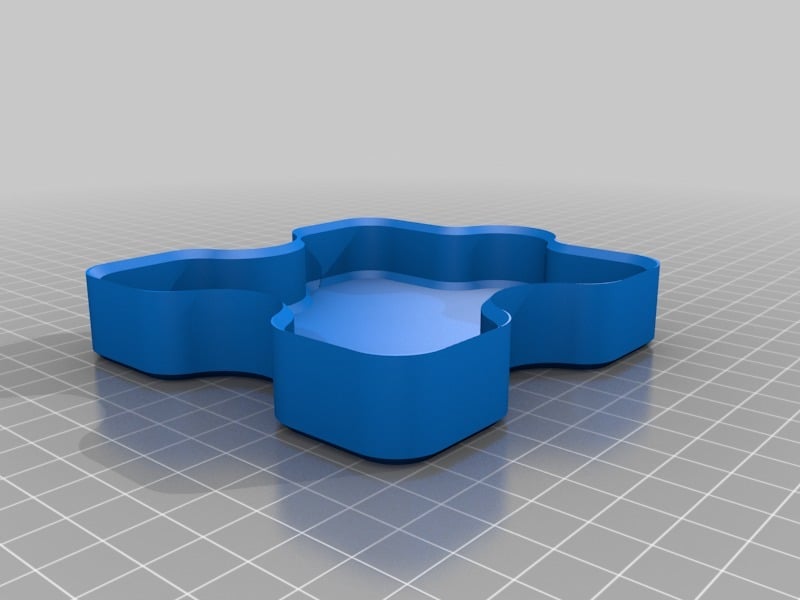 Puzzle pieces tray 3d model