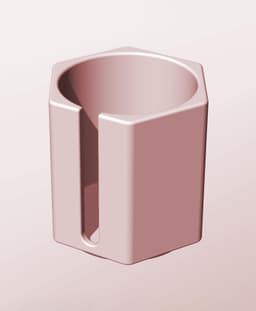 CH68-80-S Stacking slotted module bin for modern home decor 3d model