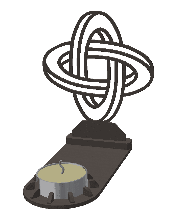 Candle Holder Decoration 3d model