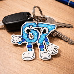 67 Keychain STL | Six Seven Meme | Six Seven Ornament | Viral STL 3d model