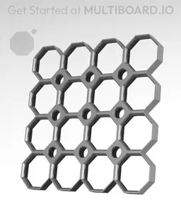 4x4 Multiboard Corner Legacy Tile 3d model