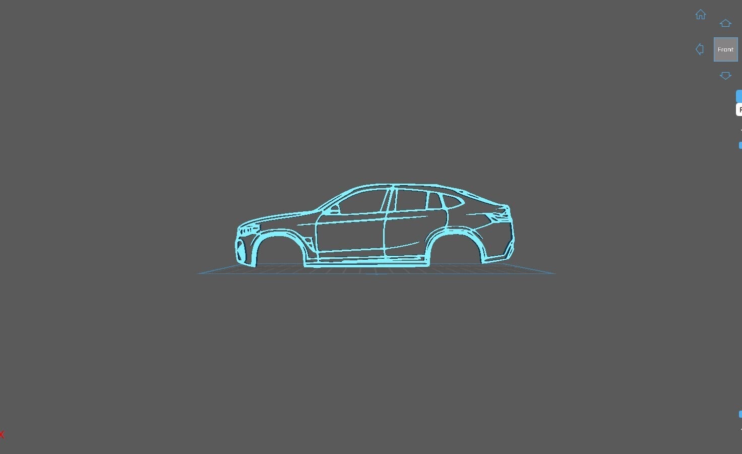 BMW - X4 M G02 2020 Wall Art 3d model