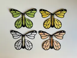 Monarch, flying butterfly. 3d model