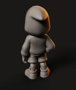 Web Kid STL | Fan Art Figure | Streetwear Chibi 3d model