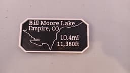 Maverick's Trail Badge Bill Moore Lake Empire Colorado 3d model