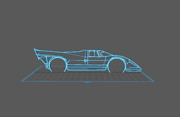 Porsche - 917 Wall Art 3d model