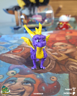 Spyro - Spyro The Dragon | Flexi Print-in-place | Multicolor 3d model