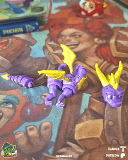 Spyro - Spyro The Dragon | Flexi Print-in-place | Multicolor 3d model