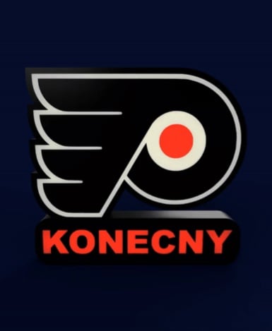 Philadelphia Flyers Sign - LED Strip Compatible 3d model
