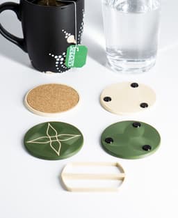Pandora Vase – Multifunctional 3D Printed Vase with Hidden Storage and Coasters 3d model