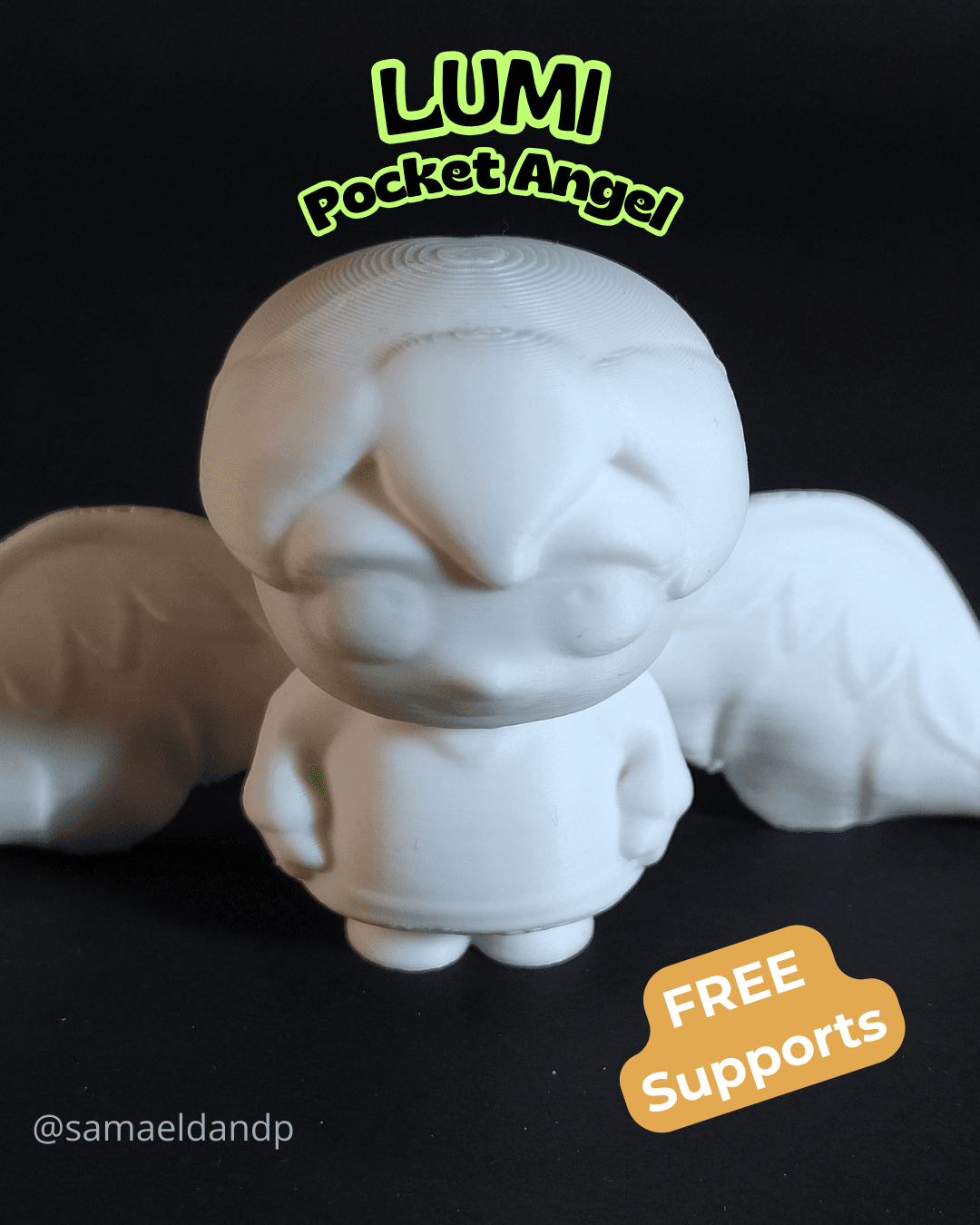 LUMI – Pocket Angel (No supports) +3MF 3d model