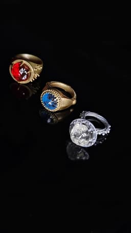 Rings of Power - 3 Elven Rings 3d model