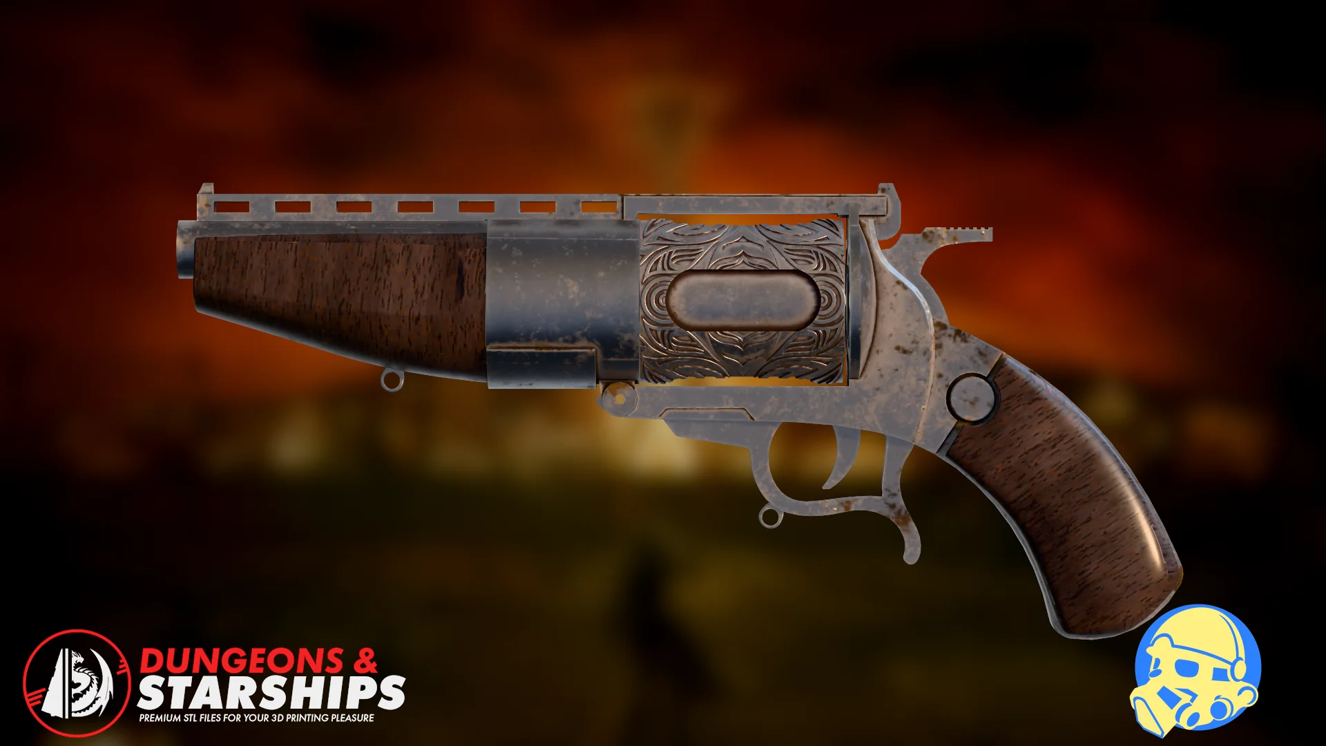 The Ghoul's Dom Pedro Hand Cannon - Fallout Series 3d model