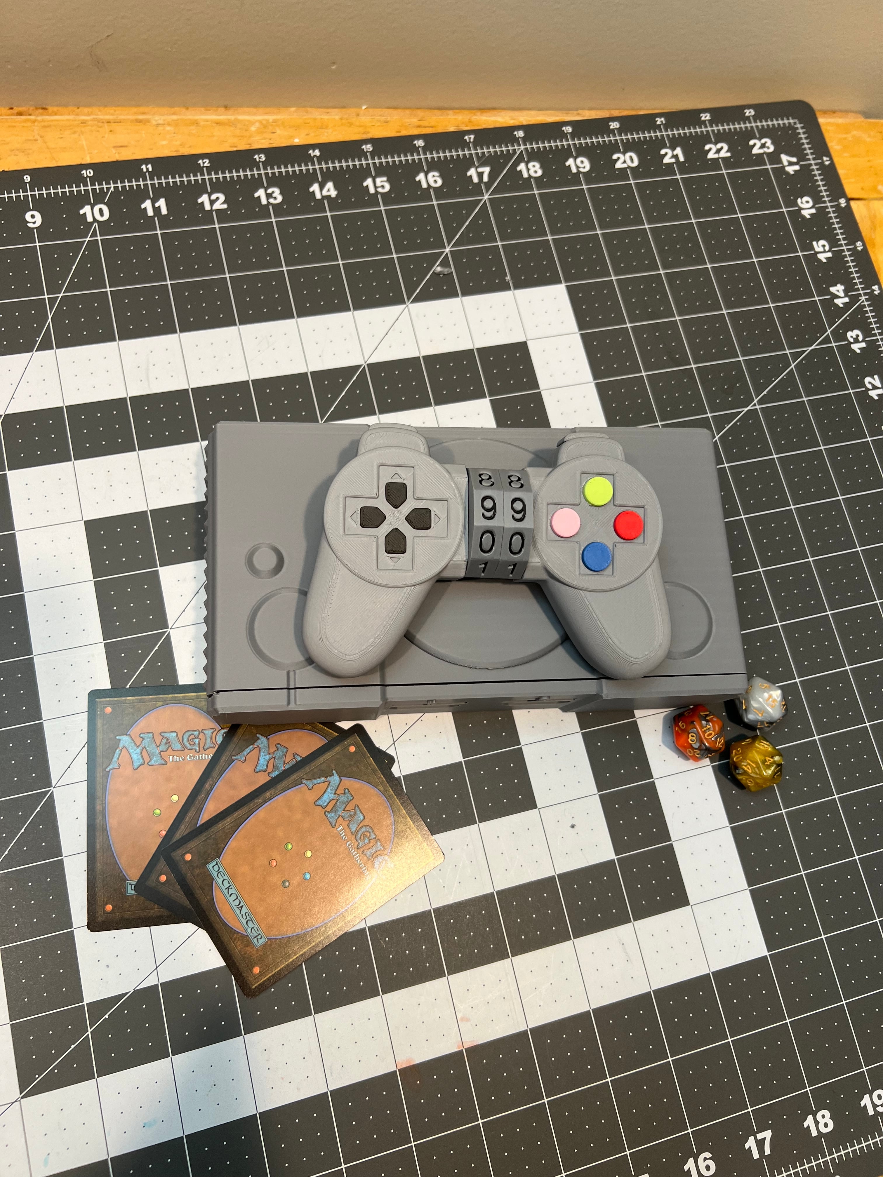 PS1 Base Deck Box and Controller Life Counter 3d model