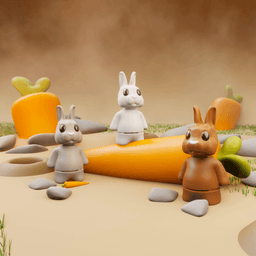 Flexi Rabbit 3d model