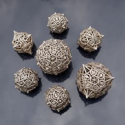 Multiplicitous Dice Set with Decader 3d model