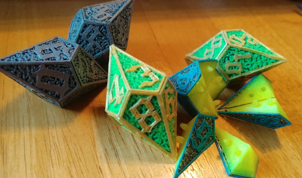 Modular Hedron 10-sided Dice 3d model