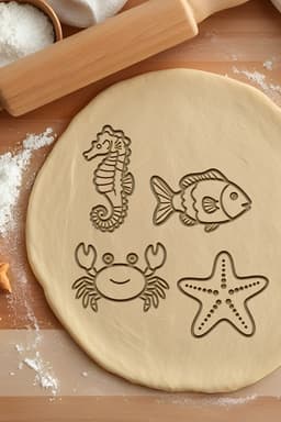Sea Animal Cookie Cutter, Biscuit Cutter 3d model