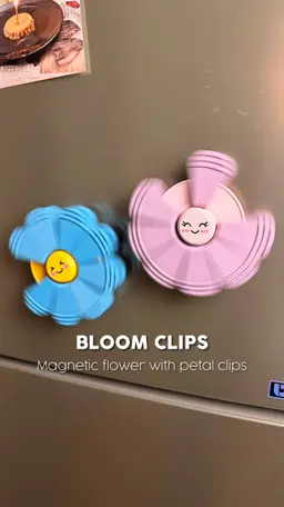 BLOOM CLIPS | MAGNETIC FLOWER WITH PETAL CLIPS 3d model