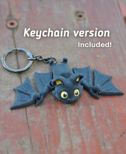 Biting Bat - Articulated Fidget Bat - Ludo Animal 3d model