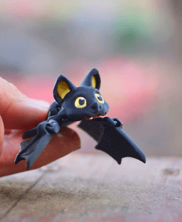 Biting Bat - Articulated Fidget Bat - Ludo Animal 3d model