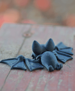 Biting Bat - Articulated Fidget Bat - Ludo Animal 3d model