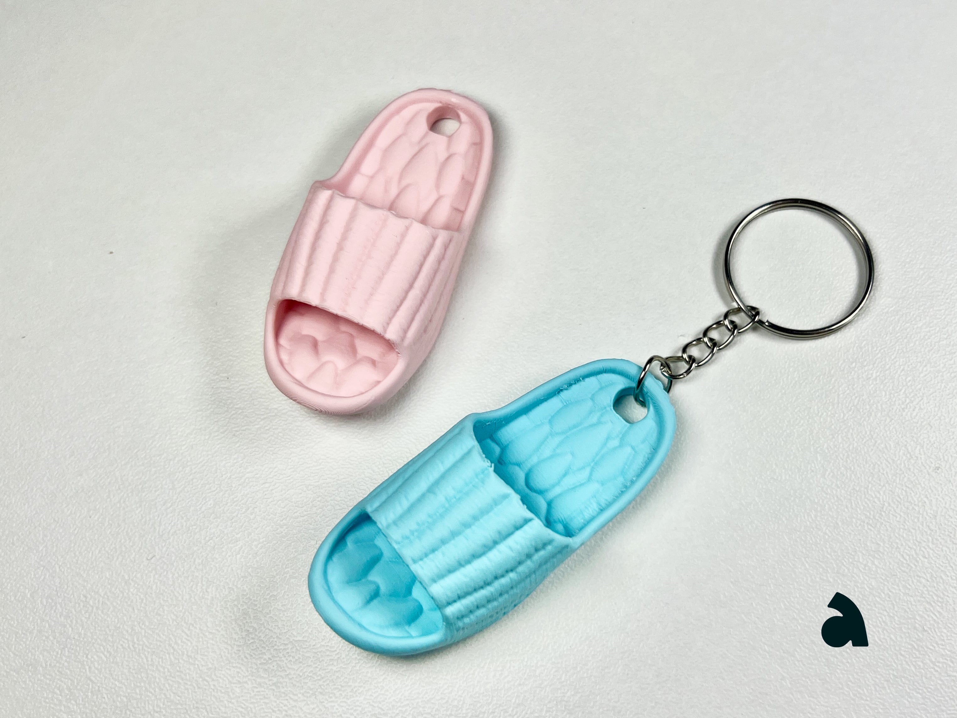Puffy Slipper Keychain & Fridge Magnets 3d model