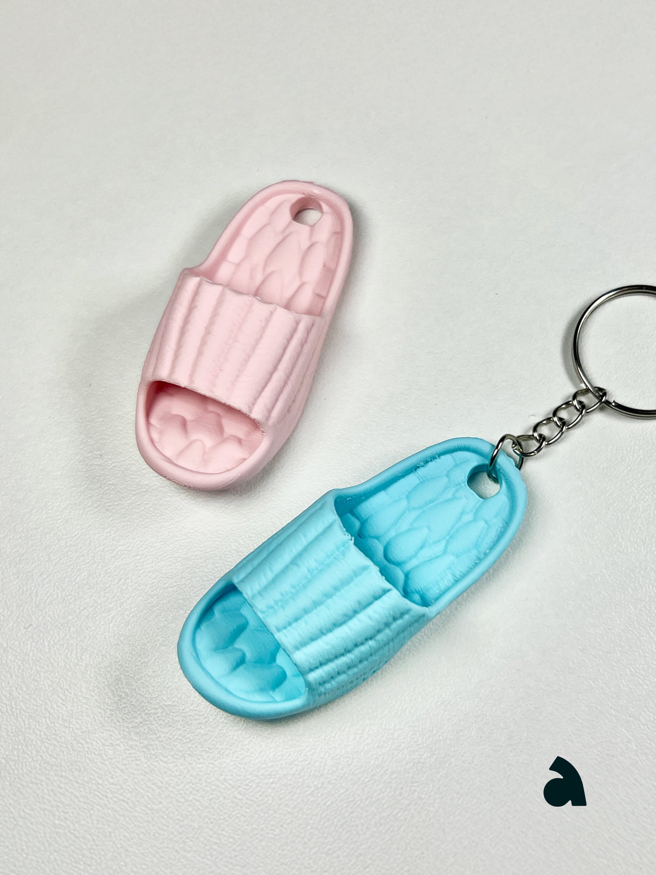Puffy Slipper Keychain & Fridge Magnets 3d model
