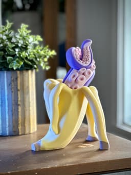Tentanana & Tentacone - Print-in-Place 3d model