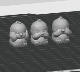 Three Wise Baby Chicks - Easter Breakable Egg Surprise - No Supports 3D Print STL/3MF 3d model