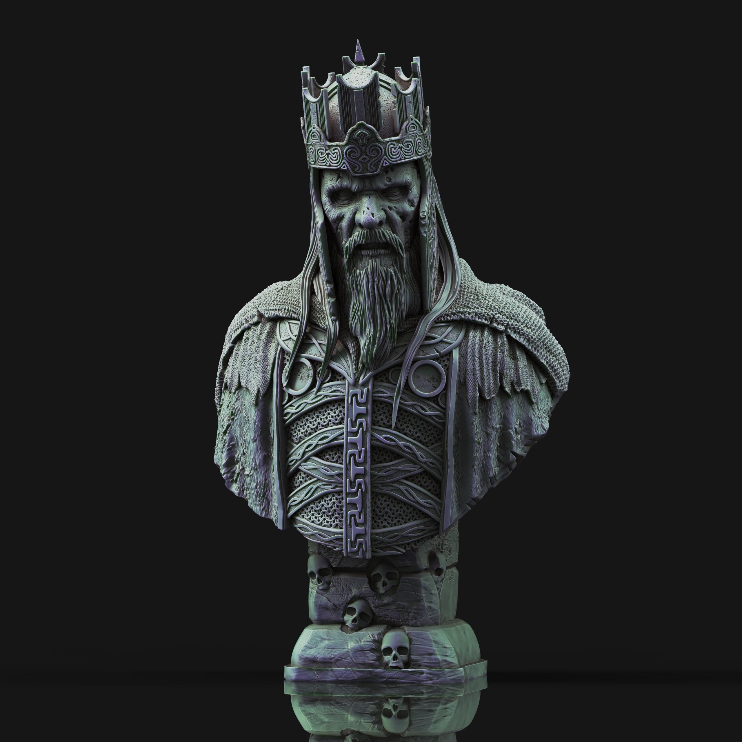 King of the Dead- LOTR (Pre-Supported) 3d model