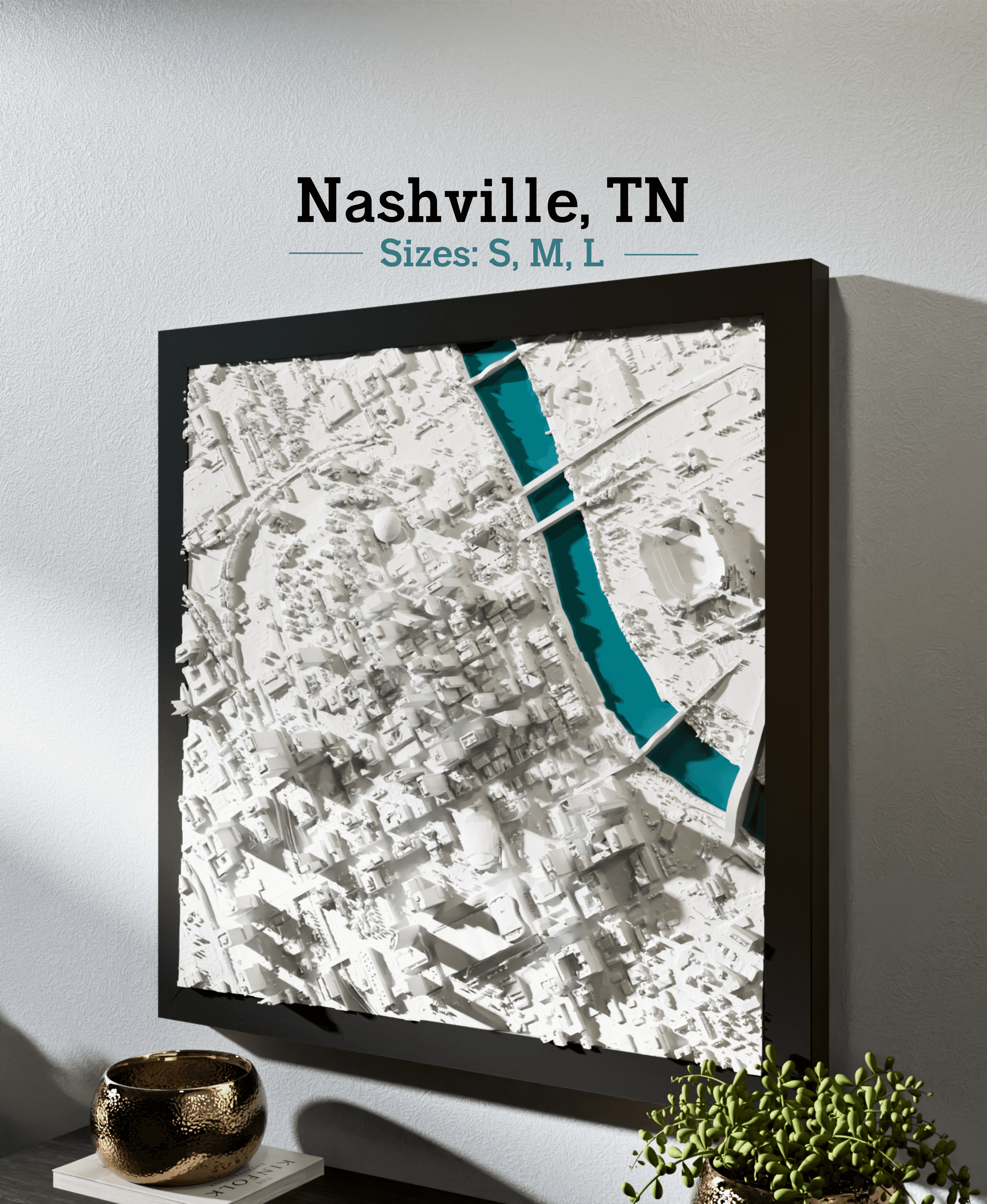 Nashville, TN - S, M, & L 3d model
