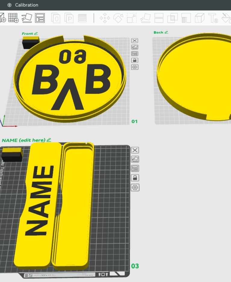 Borussia Dortmund Sign - LED Strip Compatible 3d model