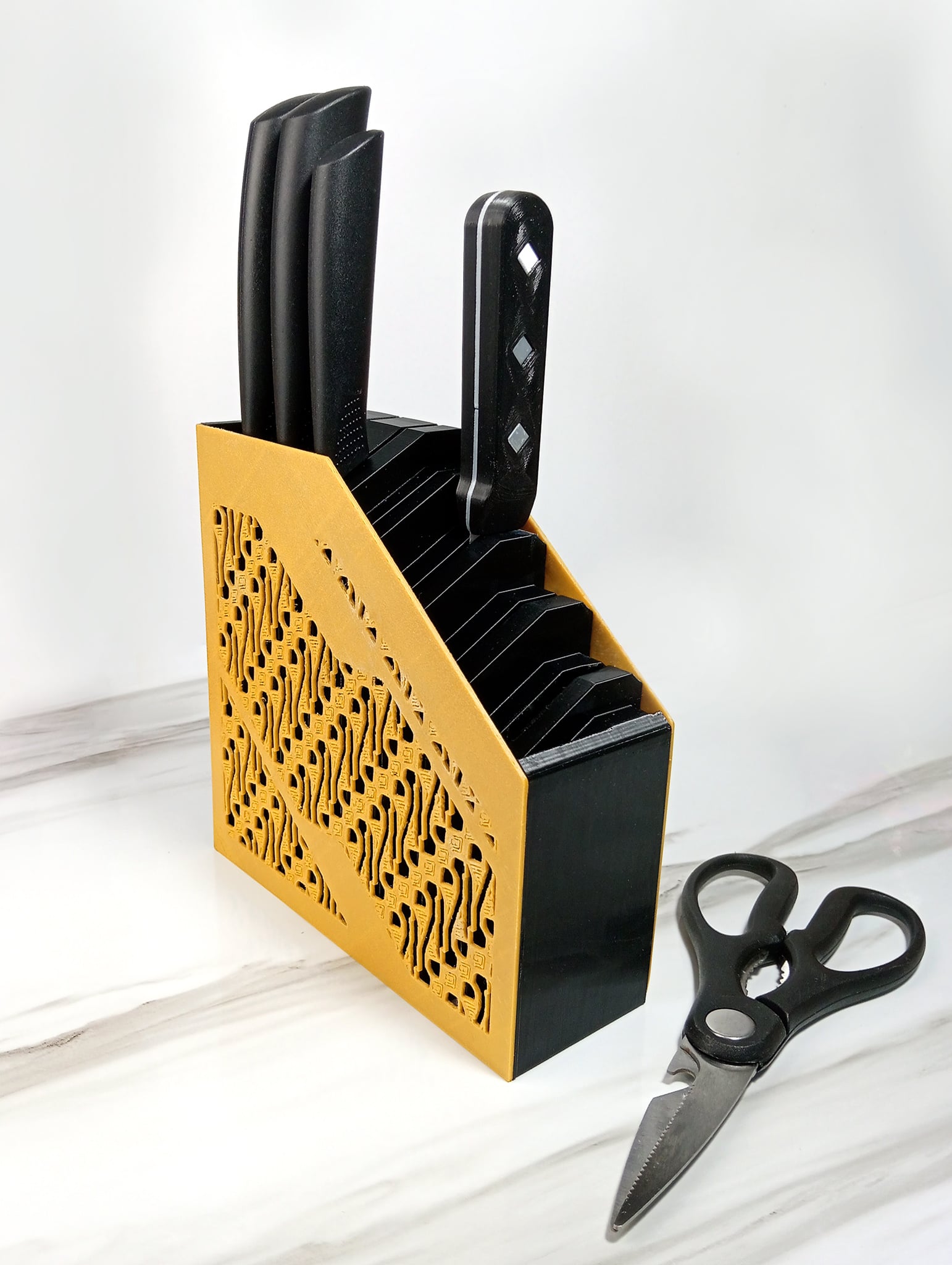 Batik Kitchen Knives Holder 3d model
