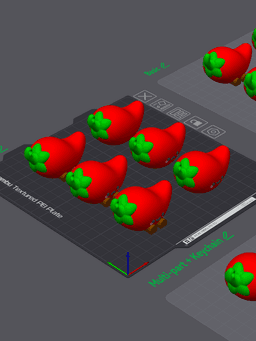Cute Articulated & Clicker Chili Pepper | Print-in-place 3d model