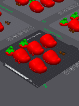 Cute Articulated & Clicker Chili Pepper | Print-in-place 3d model