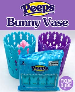 Peeps Bunny Vase/Basket 3d model