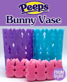 Peeps Bunny Vase/Basket 3d model