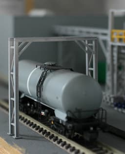 N scale Pipe Bridge Single Track 3d model