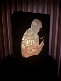 Harry Potter Shadow Box Lamp 3d model