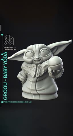 Grogu - baby yoda - Star Wars - Fan art 3d model