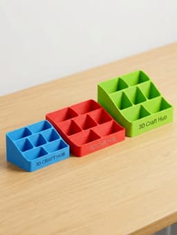 OmniCaddy - The Customizable Tiered Storage Hub 3d model