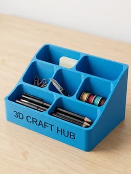 OmniCaddy - The Customizable Tiered Storage Hub 3d model
