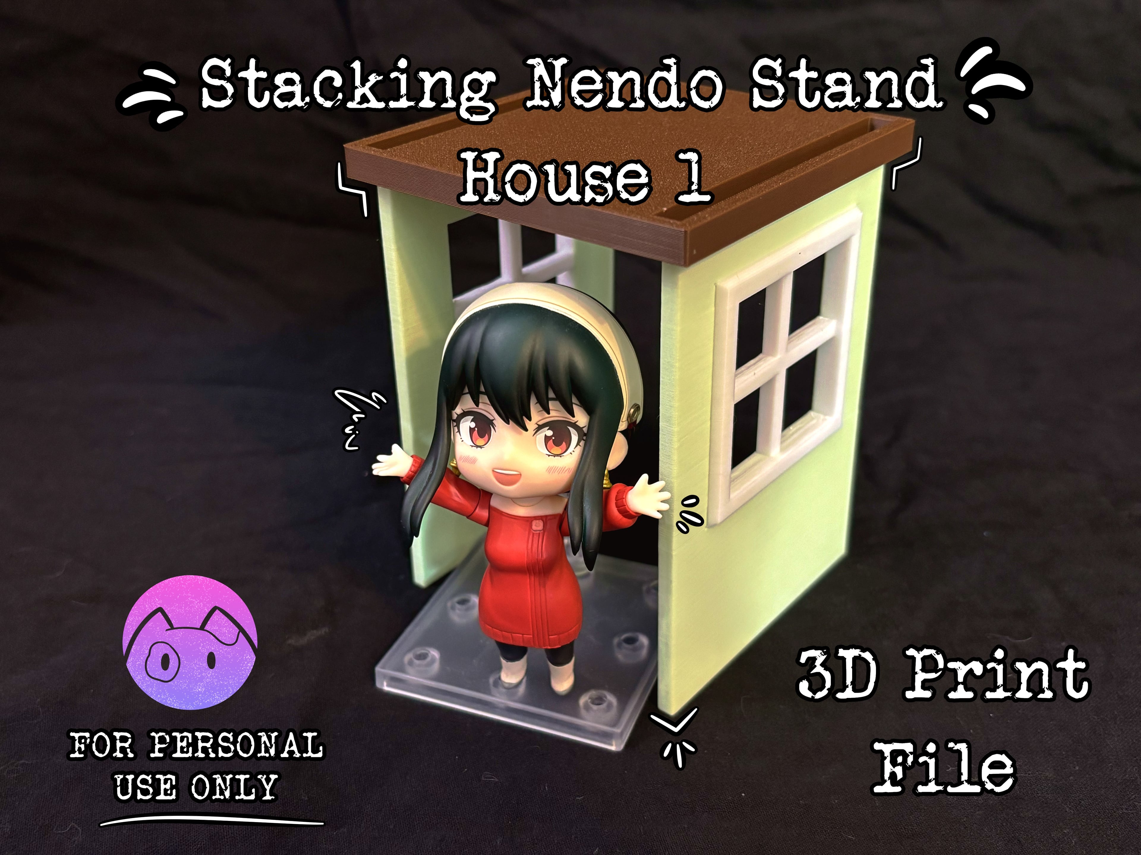 Stacking Nendo Stand - House 1 3d model