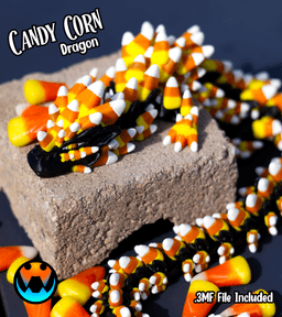 Candy Corn Dragon 3d model