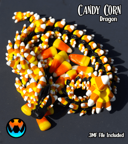Candy Corn Dragon 3d model